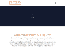 Tablet Screenshot of etiquette-ca.com